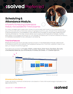 Time Scheduling and Attendance cover